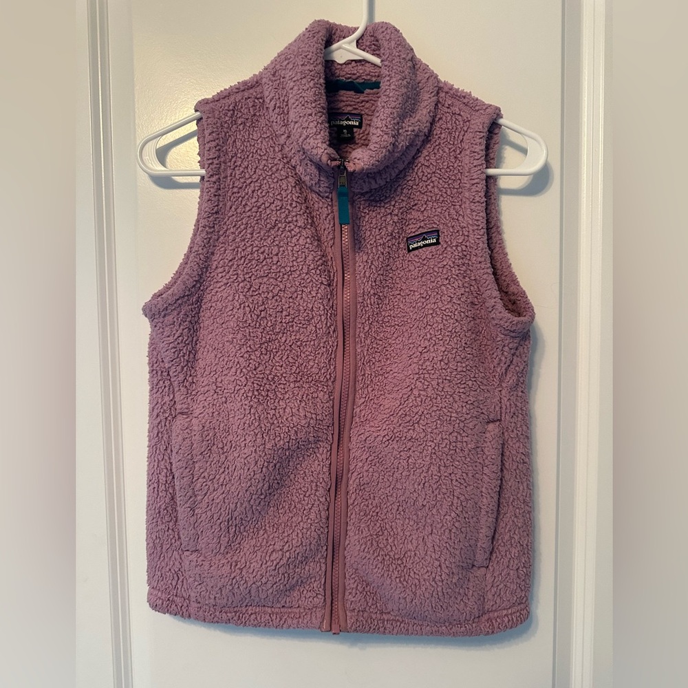 Patagonia Kids Lavender Fleece Vest